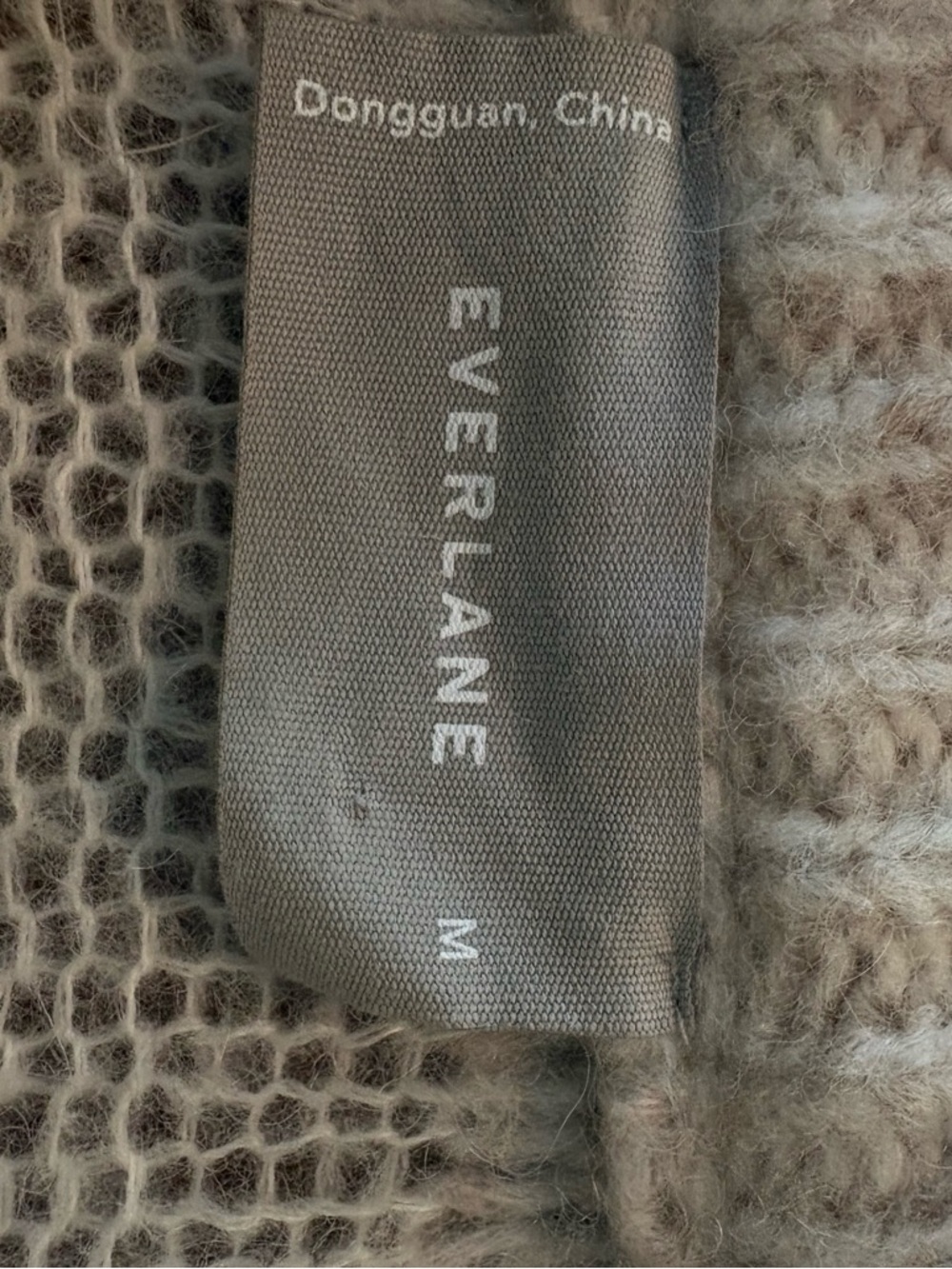 Everlane The Puff Sweater Heathered Oat Wool Cotton Blend Size Medium - Picture 8 of 13